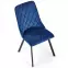 Szék K450 Velvet/Fém Gránát,6