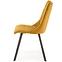 Szék K450 Velvet/Fém Mustár,3