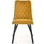Szék K450 Velvet/Fém Mustár,6