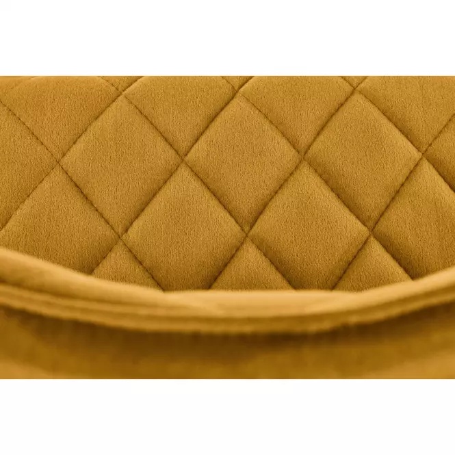 Szék K450 Velvet/Fém Mustár