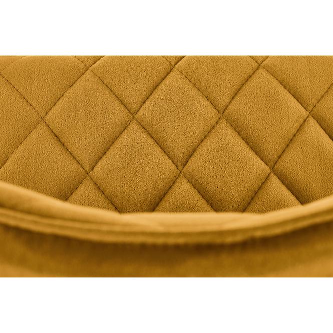 Szék K450 Velvet/Fém Mustár