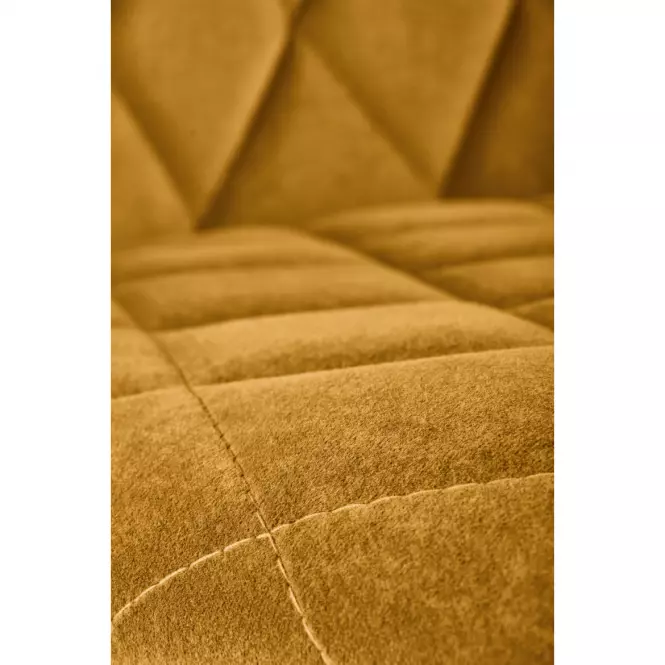 Szék K450 Velvet/Fém Mustár