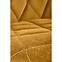 Szék K450 Velvet/Fém Mustár,8