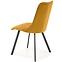 Szék K450 Velvet/Fém Mustár,9