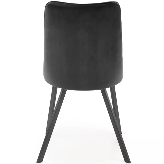Szék K450 Velvet/Fém fekete