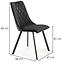 Szék K450 Velvet/Fém fekete,2
