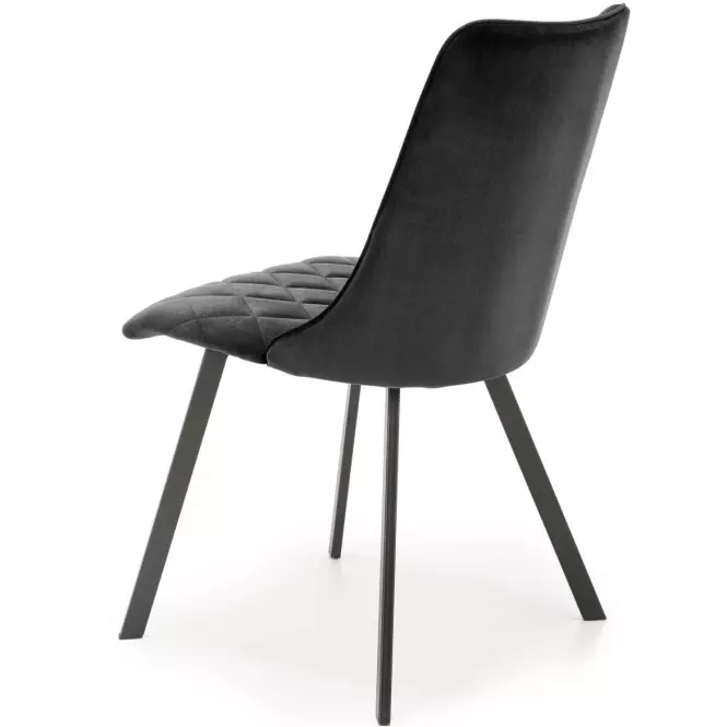 Szék K450 Velvet/Fém fekete