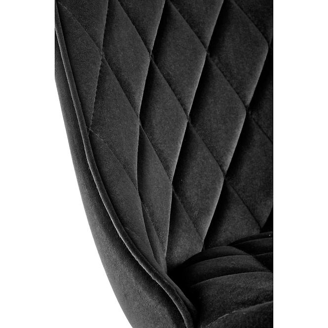 Szék K450 Velvet/Fém fekete