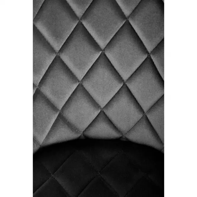Szék K450 Velvet/Fém fekete,6