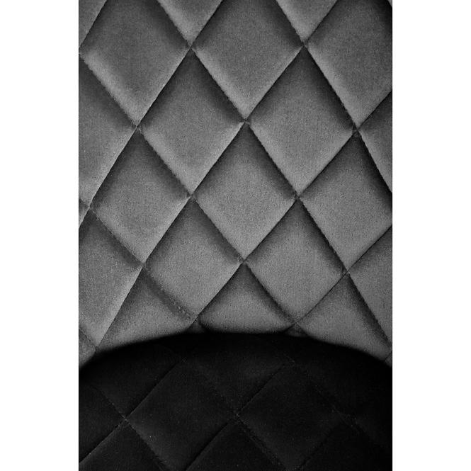 Szék K450 Velvet/Fém fekete,6