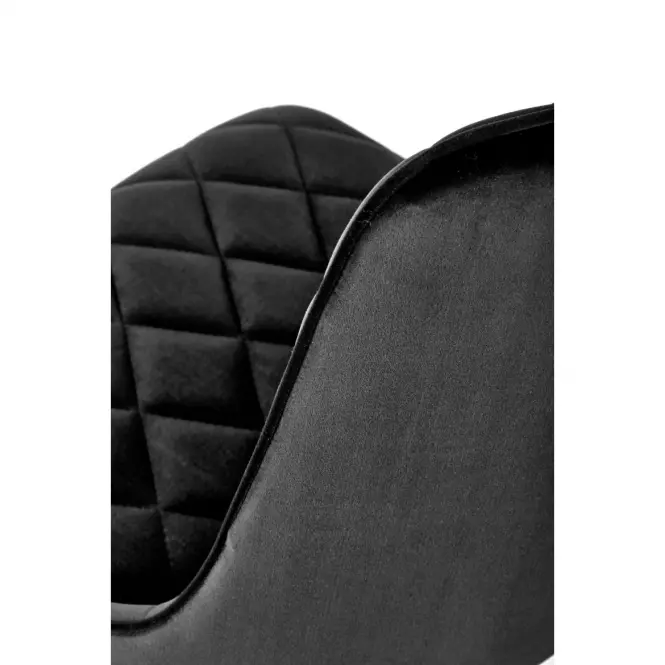 Szék K450 Velvet/Fém fekete