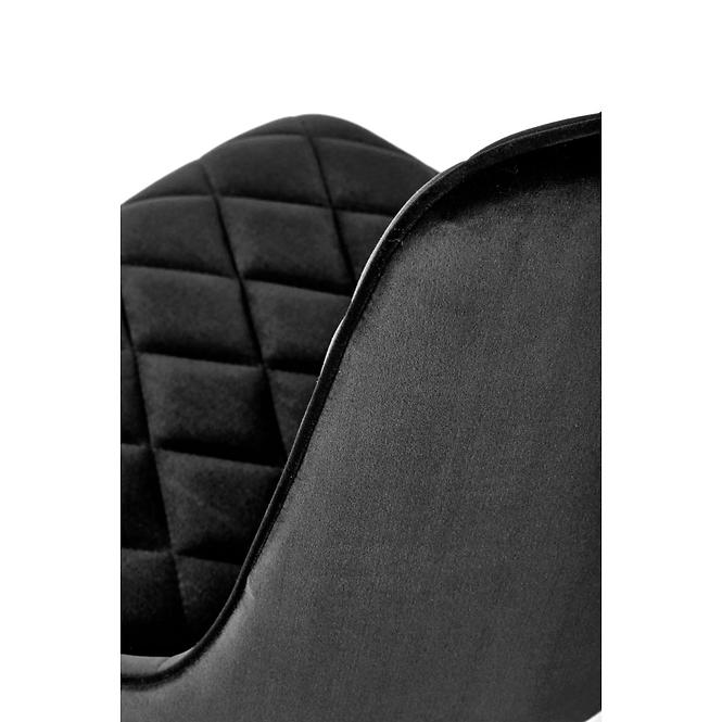 Szék K450 Velvet/Fém fekete