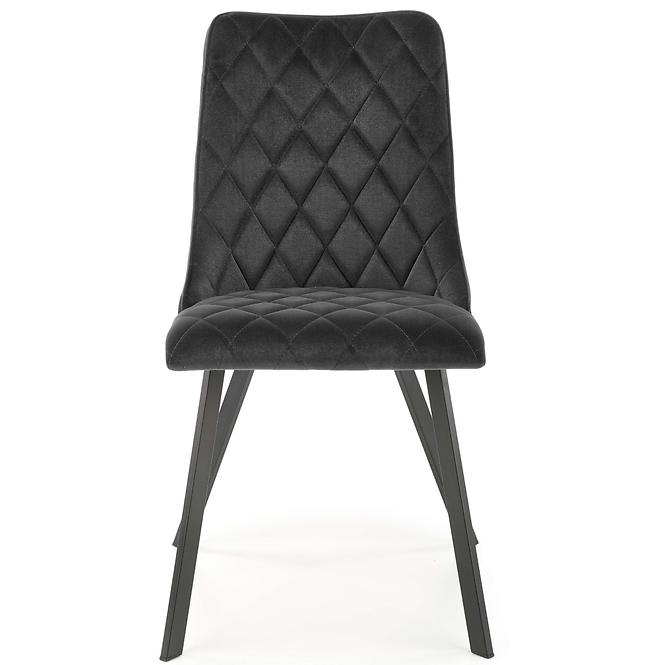 Szék K450 Velvet/Fém fekete