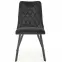 Szék K450 Velvet/Fém fekete,8