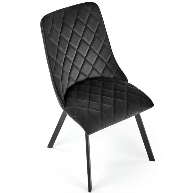 Szék K450 Velvet/Fém fekete