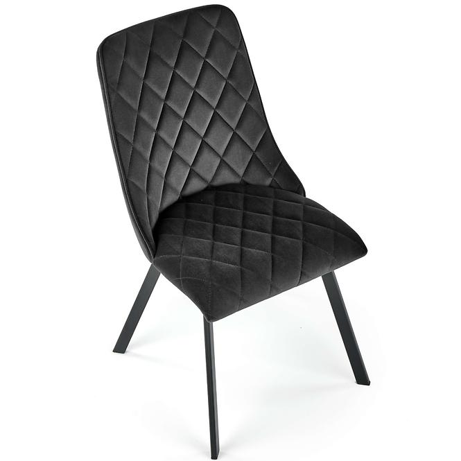 Szék K450 Velvet/Fém fekete