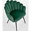 Szék K410 Velvet/Fém Sötétzöld,11