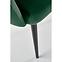 Szék K410 Velvet/Fém Sötétzöld,8