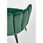 Szék K410 Velvet/Fém Sötétzöld,9