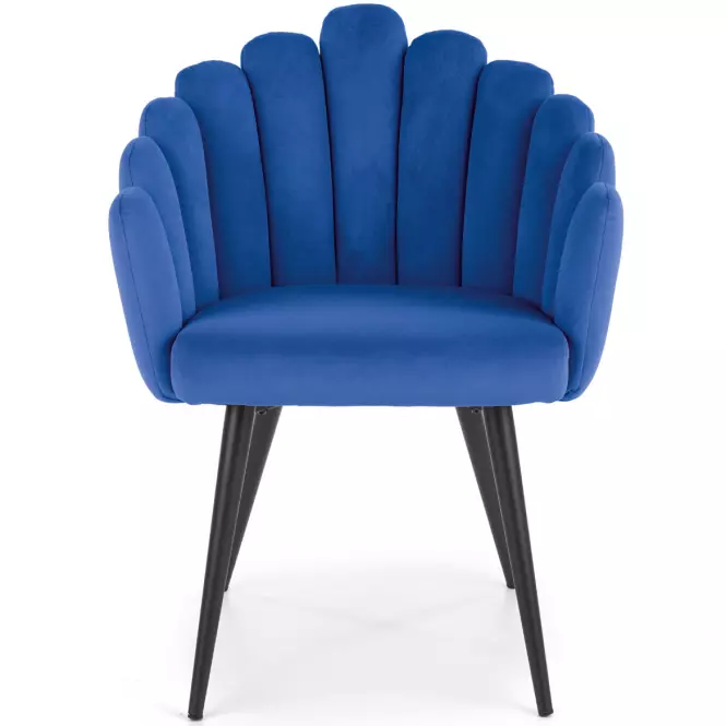Szék K410 Velvet/Fém Gránátowy