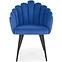 Szék K410 Velvet/Fém Gránátowy,10