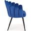 Szék K410 Velvet/Fém Gránátowy,4