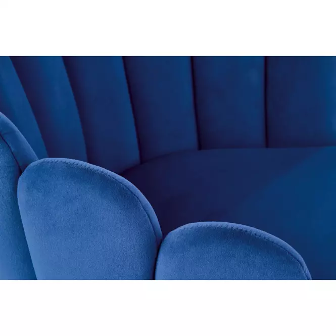 Szék K410 Velvet/Fém Gránátowy