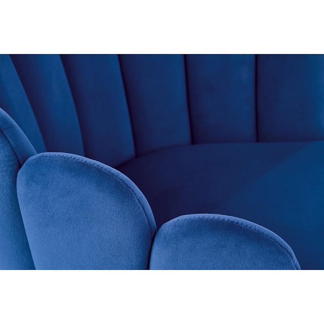 Szék K410 Velvet/Fém Gránátowy