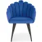 Szék K410 Velvet/Fém sötétkék,10