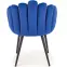 Szék K410 Velvet/Fém sötétkék,3
