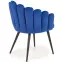 Szék K410 Velvet/Fém sötétkék,5