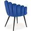 Szék K410 Velvet/Fém sötétkék,5