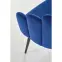 Szék K410 Velvet/Fém sötétkék,6