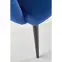 Szék K410 Velvet/Fém sötétkék,9