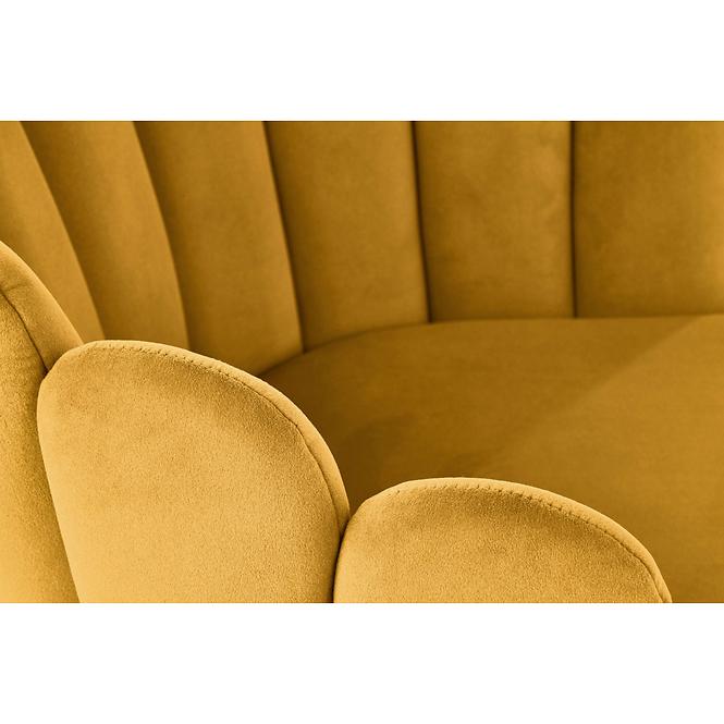 Szék K410 Velvet/Fém Mustár