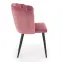 Szék K386 Velvet/Fém Rózsaszín,5