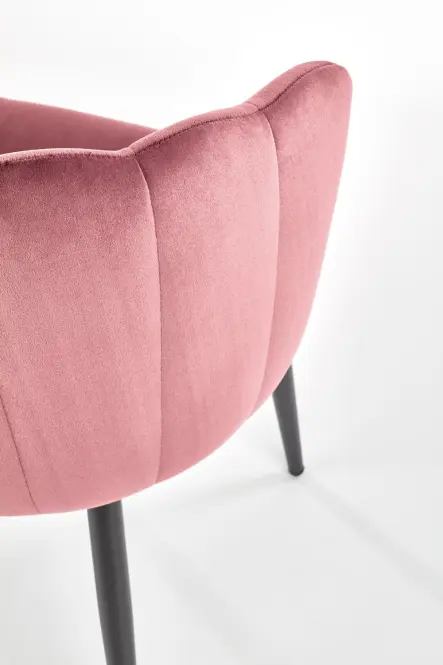 Szék K386 Velvet/Fém Rózsaszín,6