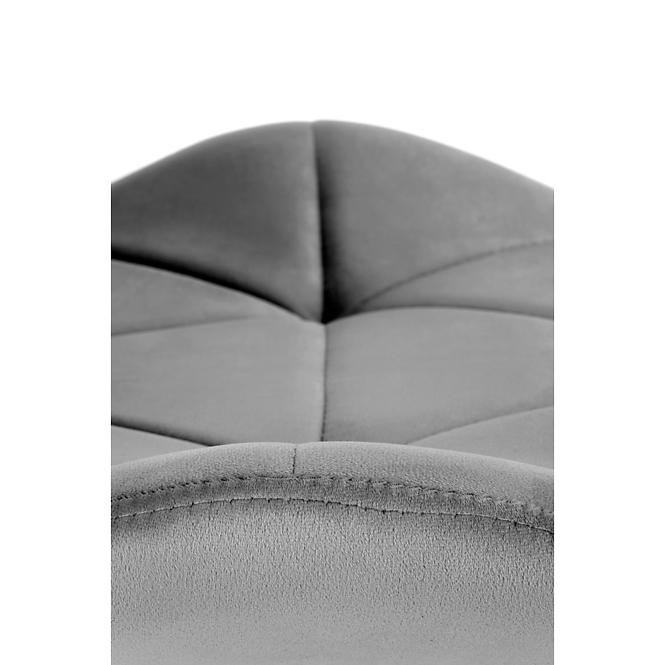 Szék K453 Velvet/Fém szürke