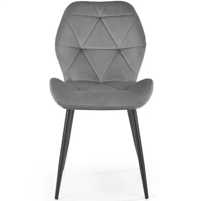 Szék K453 Velvet/Fém szürke