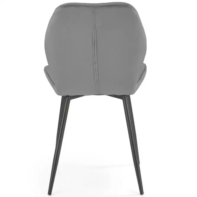 Szék K453 Velvet/Fém szürke