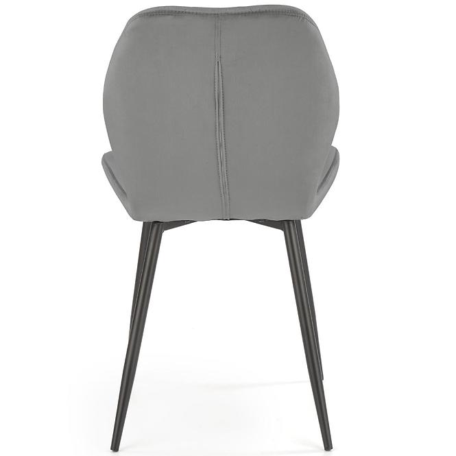 Szék K453 Velvet/Fém szürke
