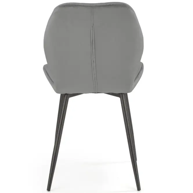 Szék K453 Velvet/Fém szürke,6