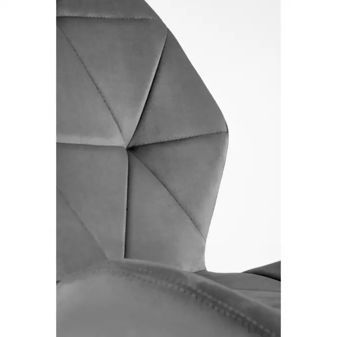 Szék K453 Velvet/Fém szürke