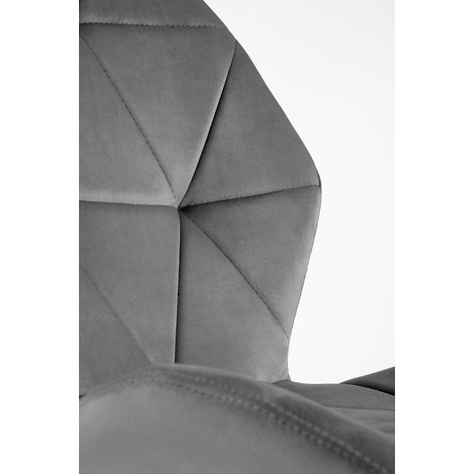 Szék K453 Velvet/Fém szürke