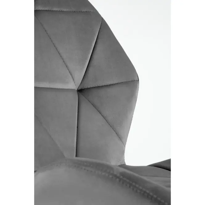 Szék K453 Velvet/Fém szürke,8