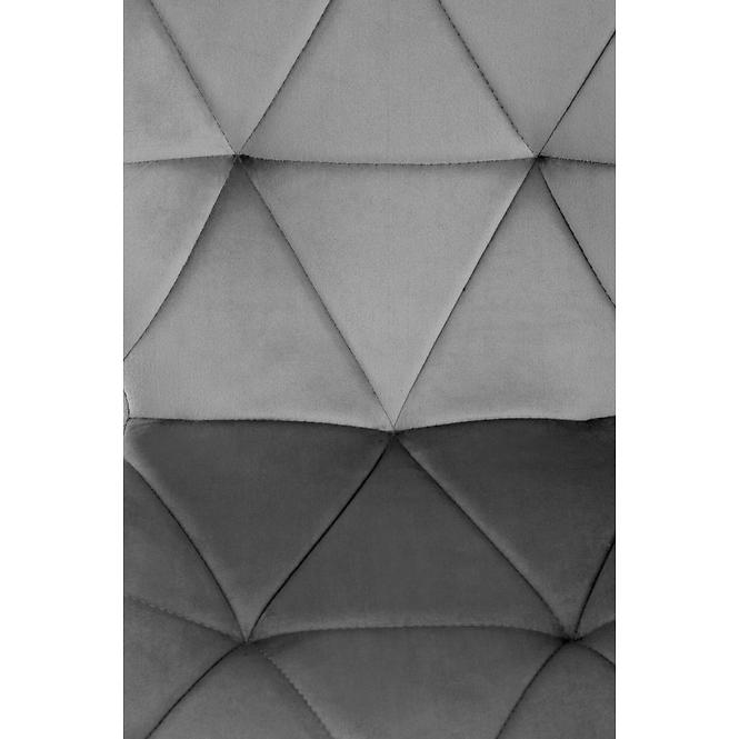 Szék K453 Velvet/Fém szürke