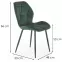 Szék K453 Velvet/Fém Sötétzöld,2