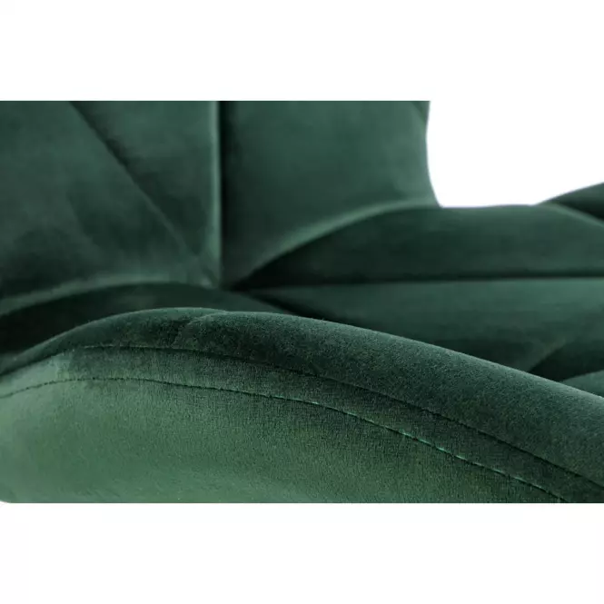 Szék K453 Velvet/Fém Sötétzöld