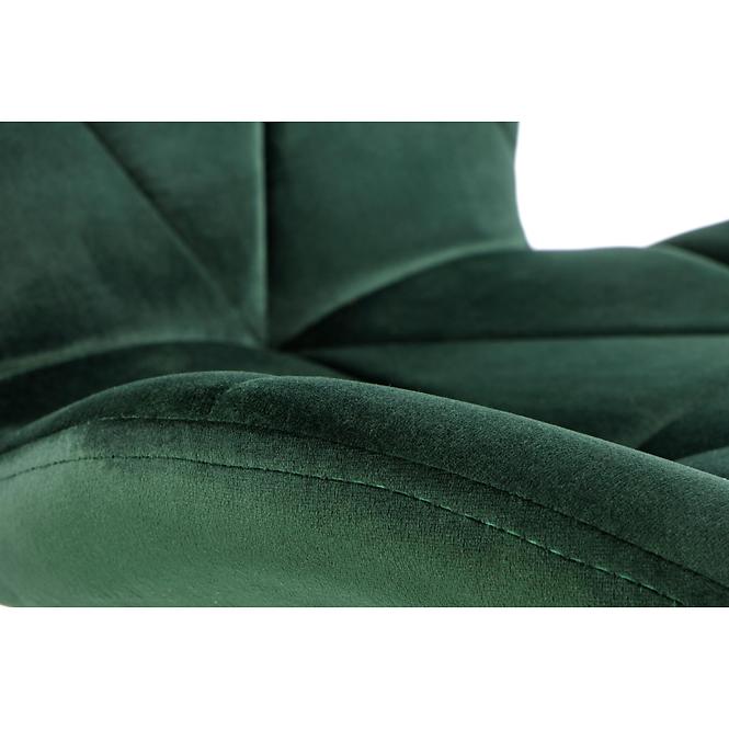 Szék K453 Velvet/Fém Sötétzöld