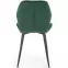 Szék K453 Velvet/Fém Sötétzöld,5